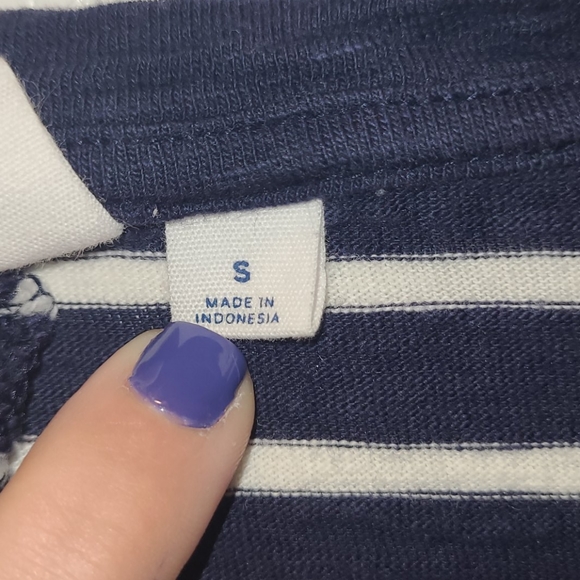 Gap S Stripe Tee Shirt Dress - Picture 5 of 6